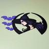 Witch Bat Door Corner Sign