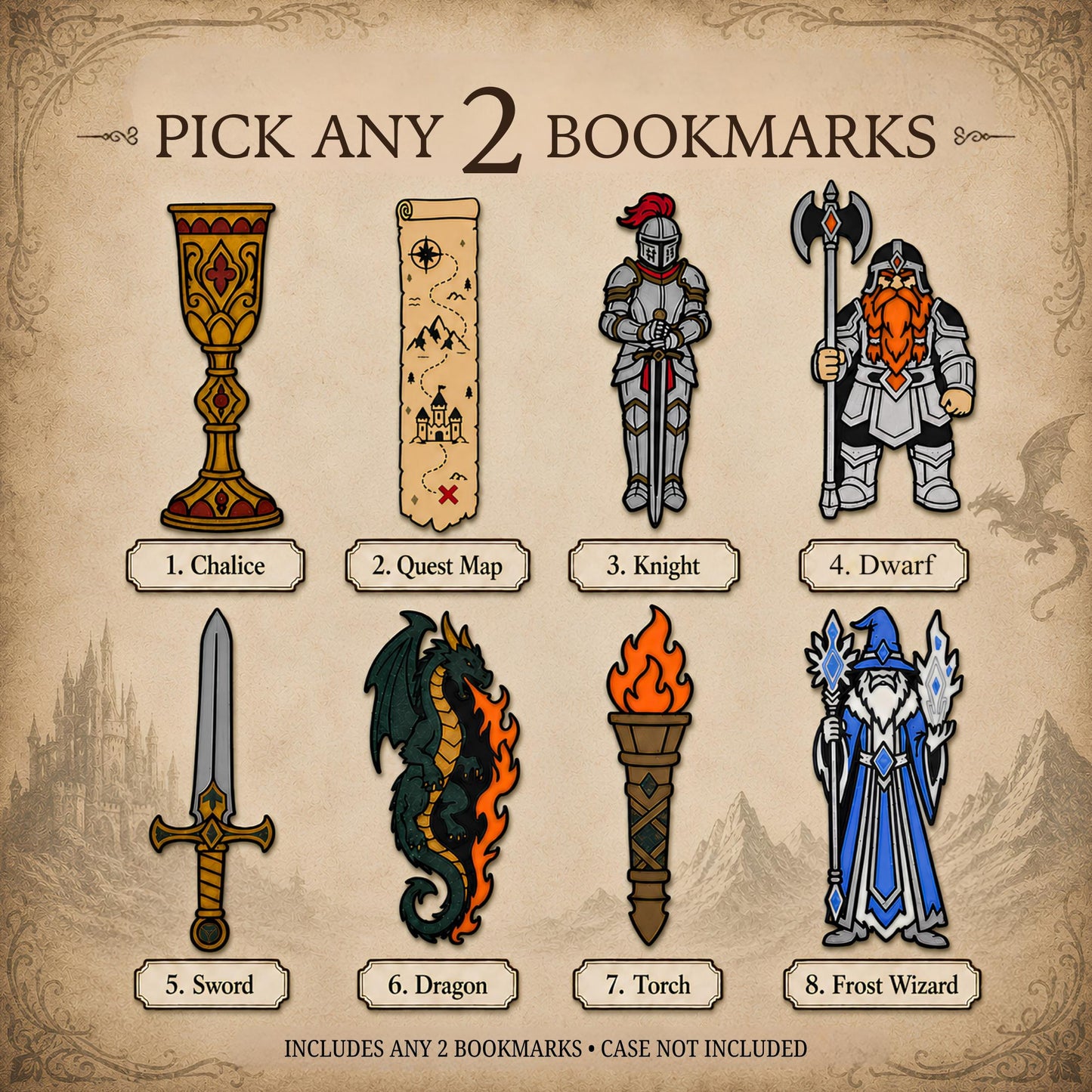 Fantasy Bookmark Set | Romantasy Reader Gift Set