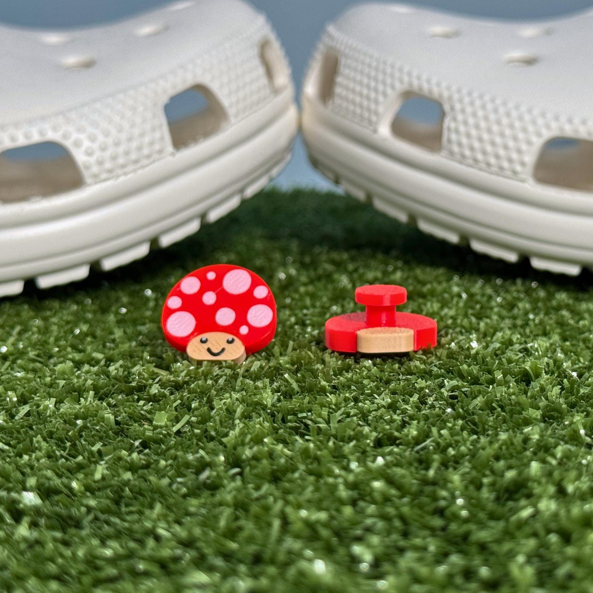 Mushroom Clog Charms | Stocking Stuffer Shoe Gift
