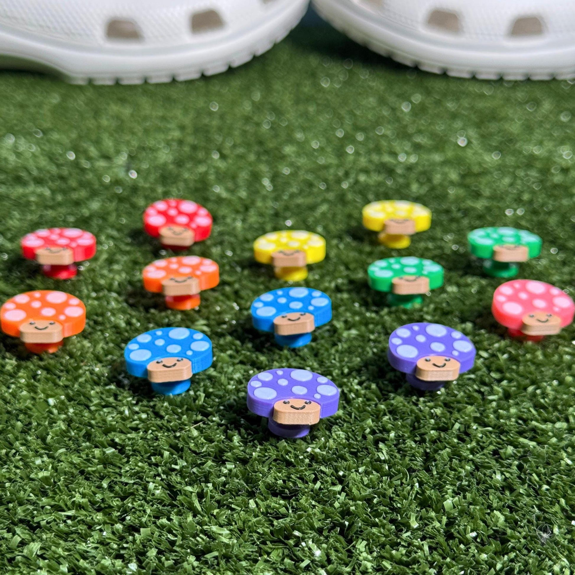Mushroom Clog Charms | Stocking Stuffer Shoe Gift