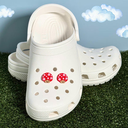 Mushroom Clog Charms | Stocking Stuffer Shoe Gift