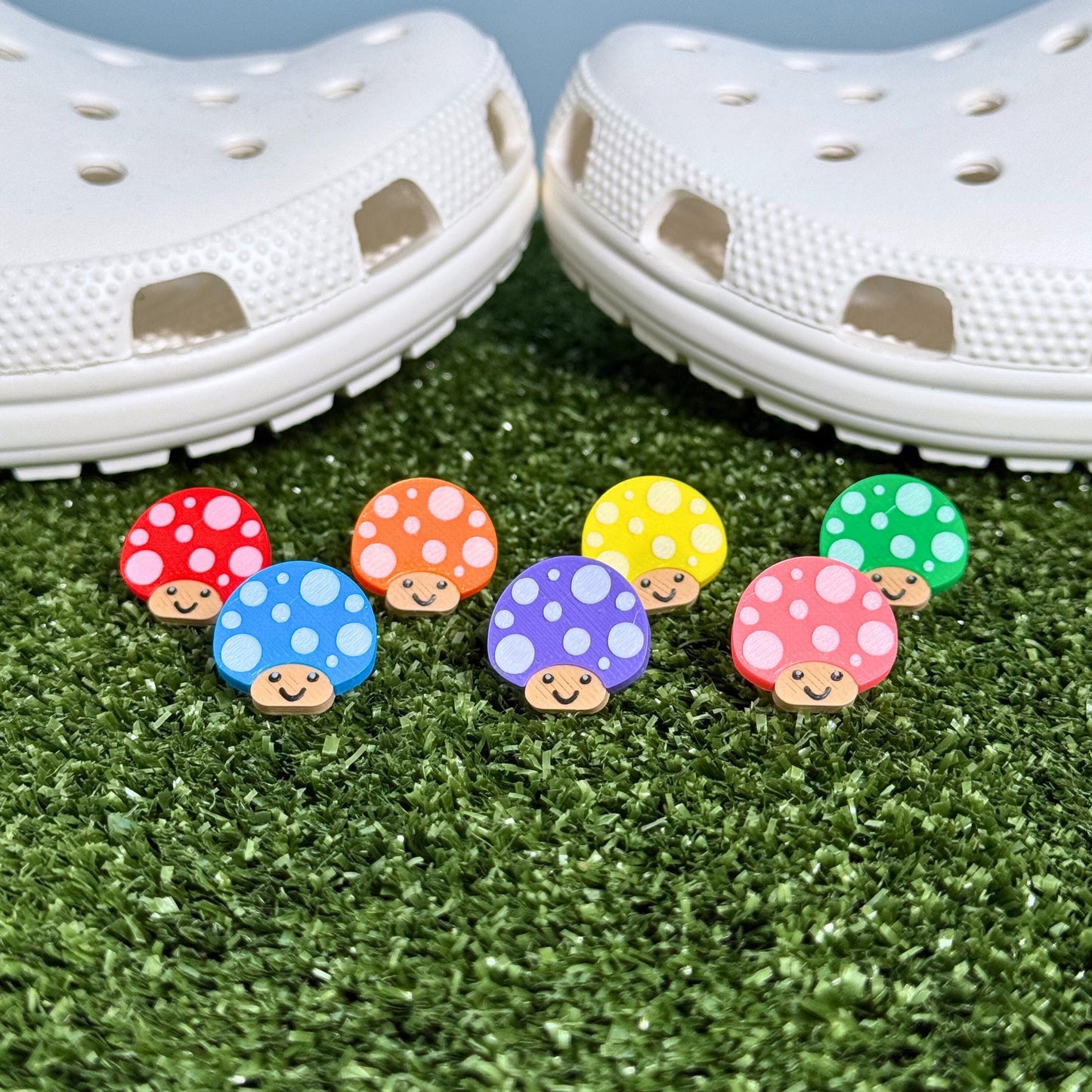 Mushroom Clog Charms | Stocking Stuffer Shoe Gift
