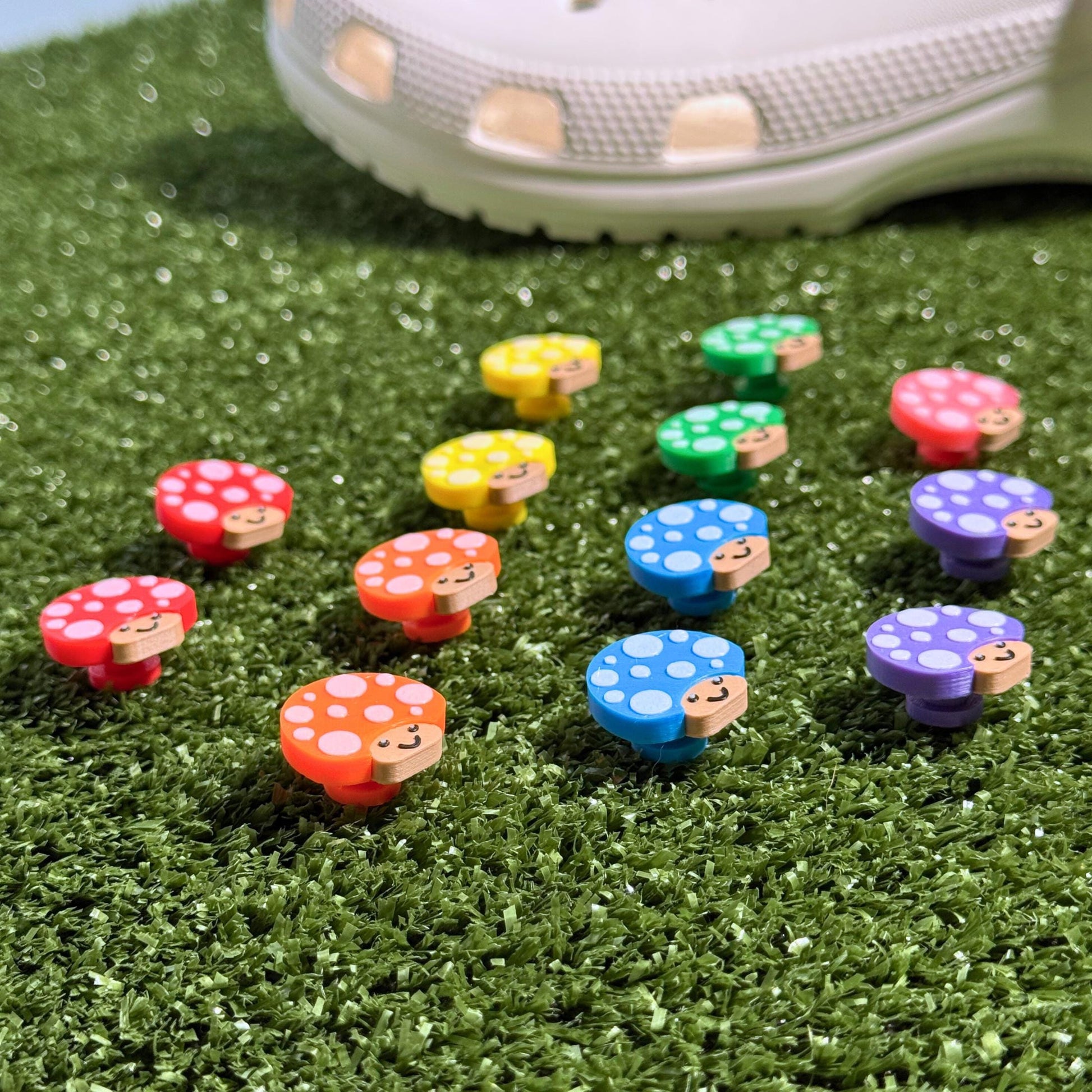 Mushroom Clog Charms | Stocking Stuffer Shoe Gift