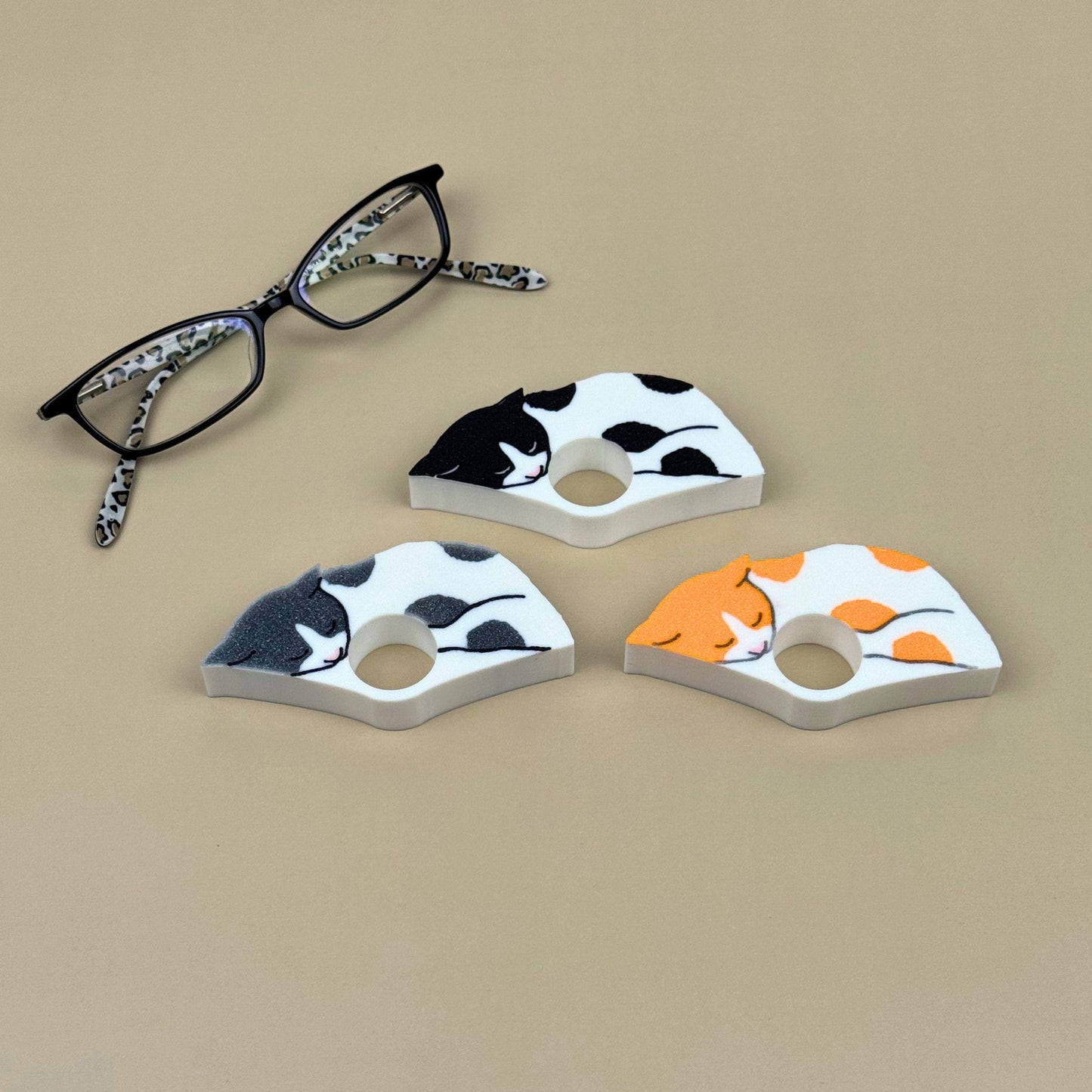 Cat Book Page Holder | Spotted White Cat Reader Gift