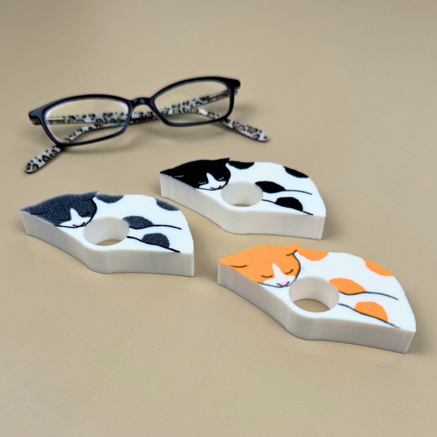 Cat Book Page Holder | Spotted White Cat Reader Gift