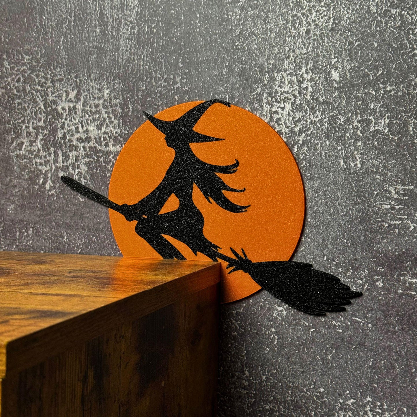 Flying Witch Door Corner | Witchy Halloween Decor