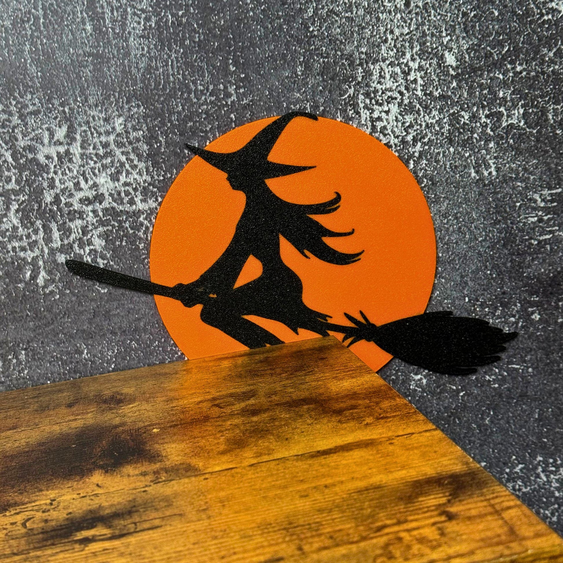 Flying Witch Door Corner | Witchy Halloween Decor