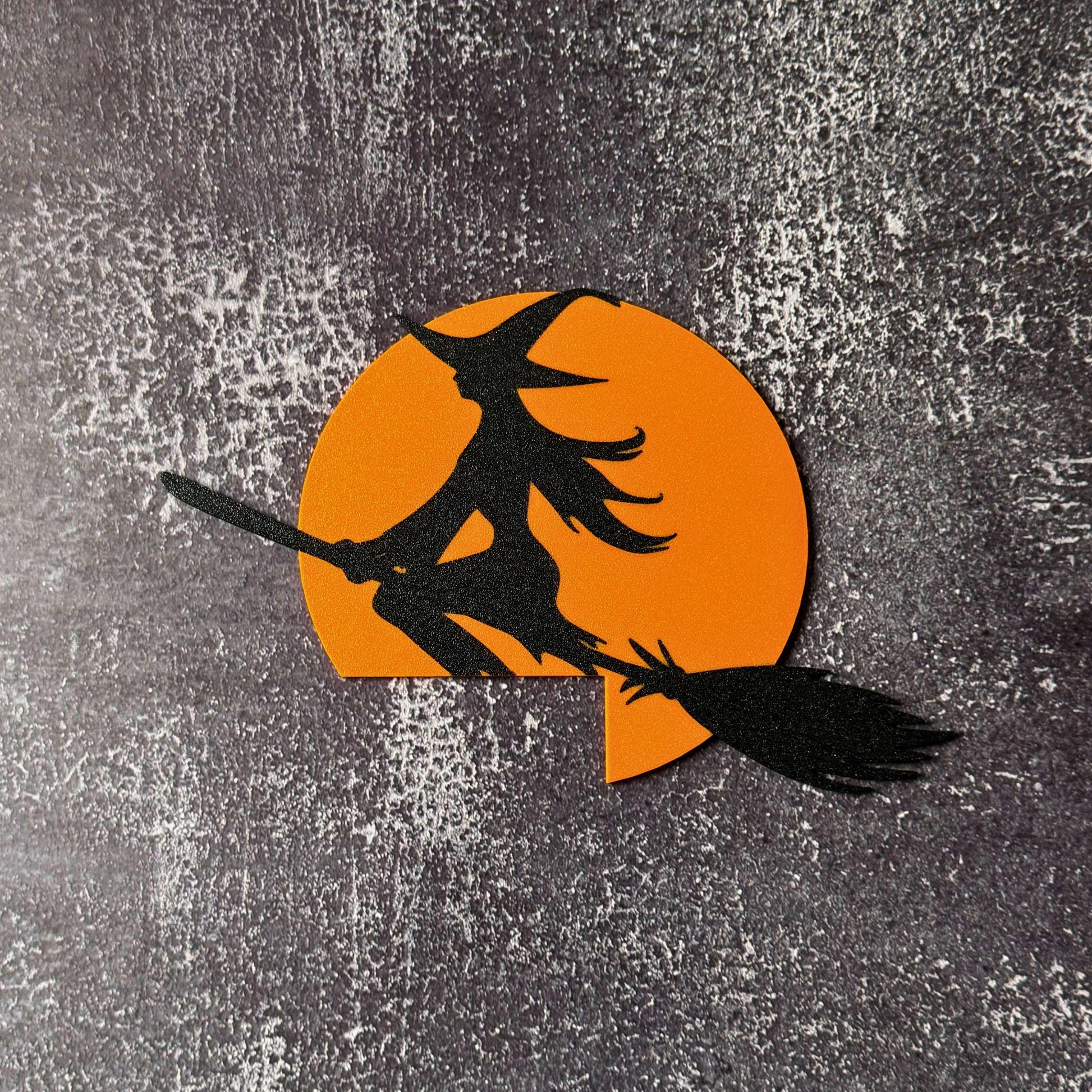 Flying Witch Door Corner | Witchy Halloween Decor