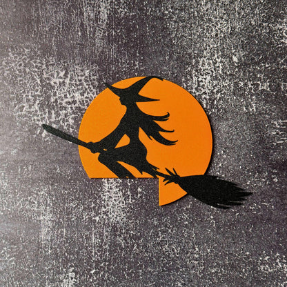 Flying Witch Door Corner | Witchy Halloween Decor