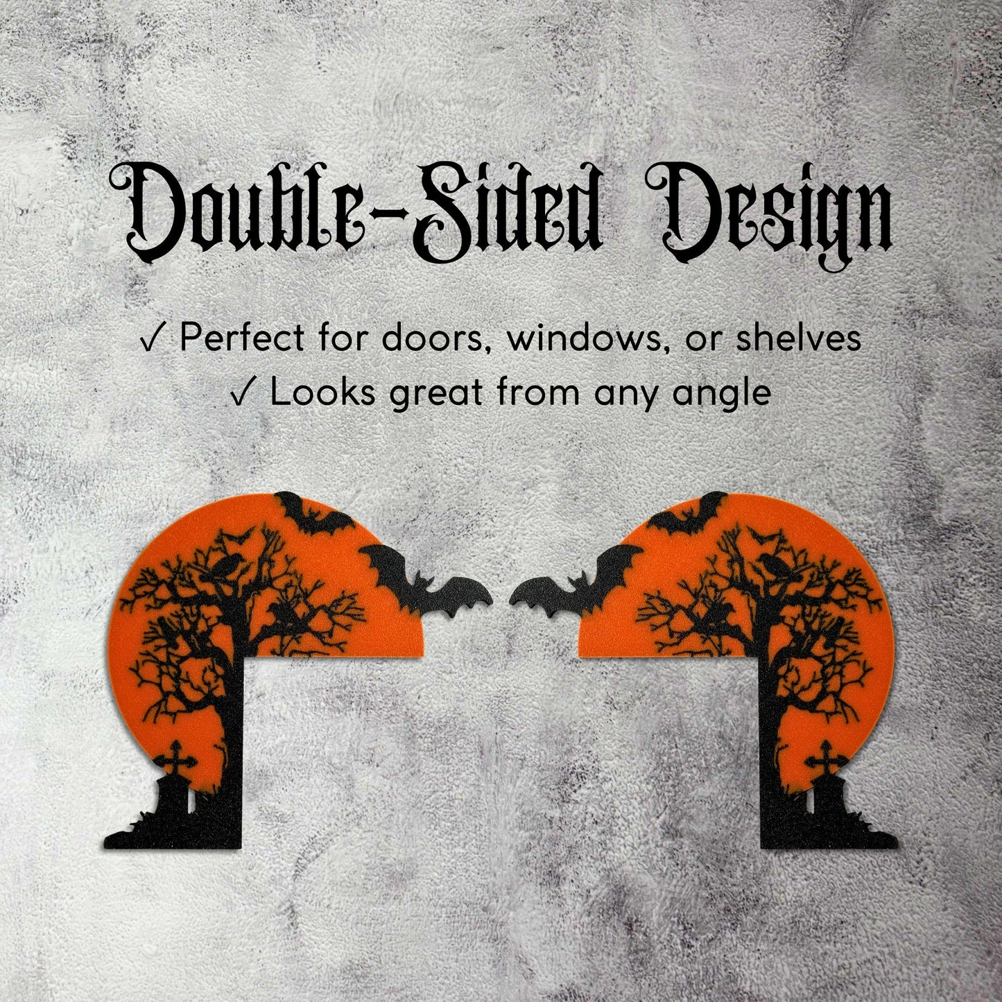 Haunted House Door Topper | Gothic Halloween Decor
