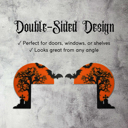Haunted House Door Topper | Gothic Halloween Decor