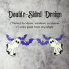 Halloween Door Corner Sign | Ghost and Bat Decor