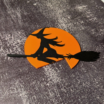 Flying Witch Door Corner | Witchy Halloween Decor