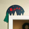 Santa Reindeer Wall Art | Christmas Door Frame Decor
