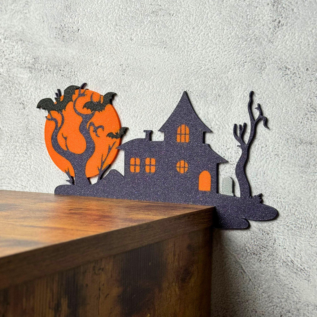 Haunted House Door Topper | Gothic Halloween Decor