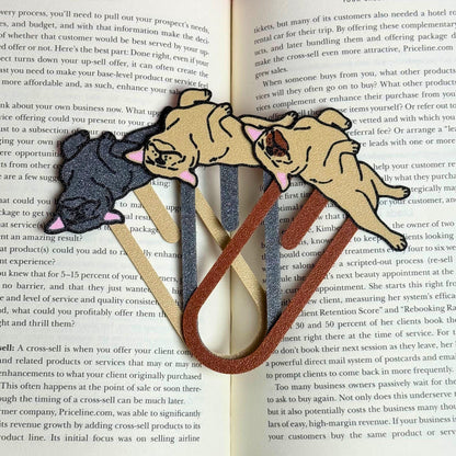 Dog Bookmark | Bulldog and Pug Reader Gift
