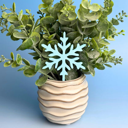 Snowflake Plant Stakes | Christmas Plant Lover Gift