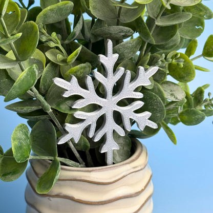 Snowflake Plant Stakes | Christmas Plant Lover Gift