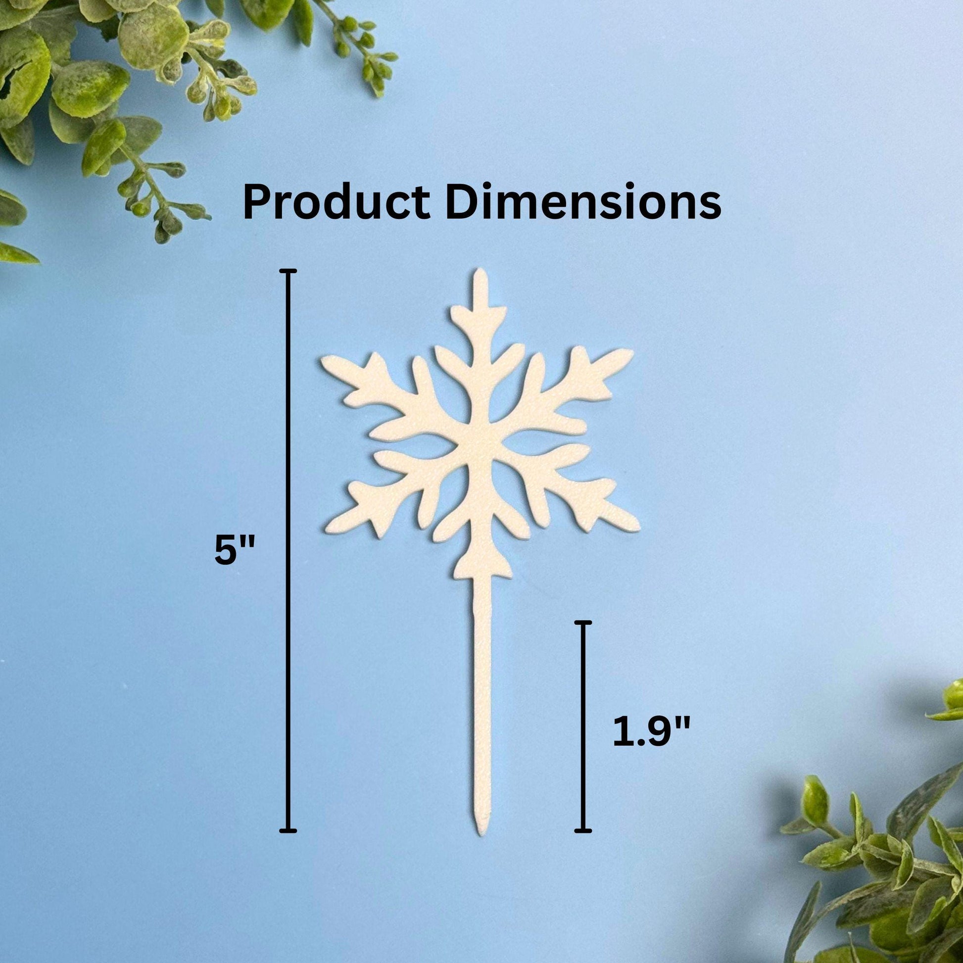 Snowflake Plant Stakes | Christmas Plant Lover Gift
