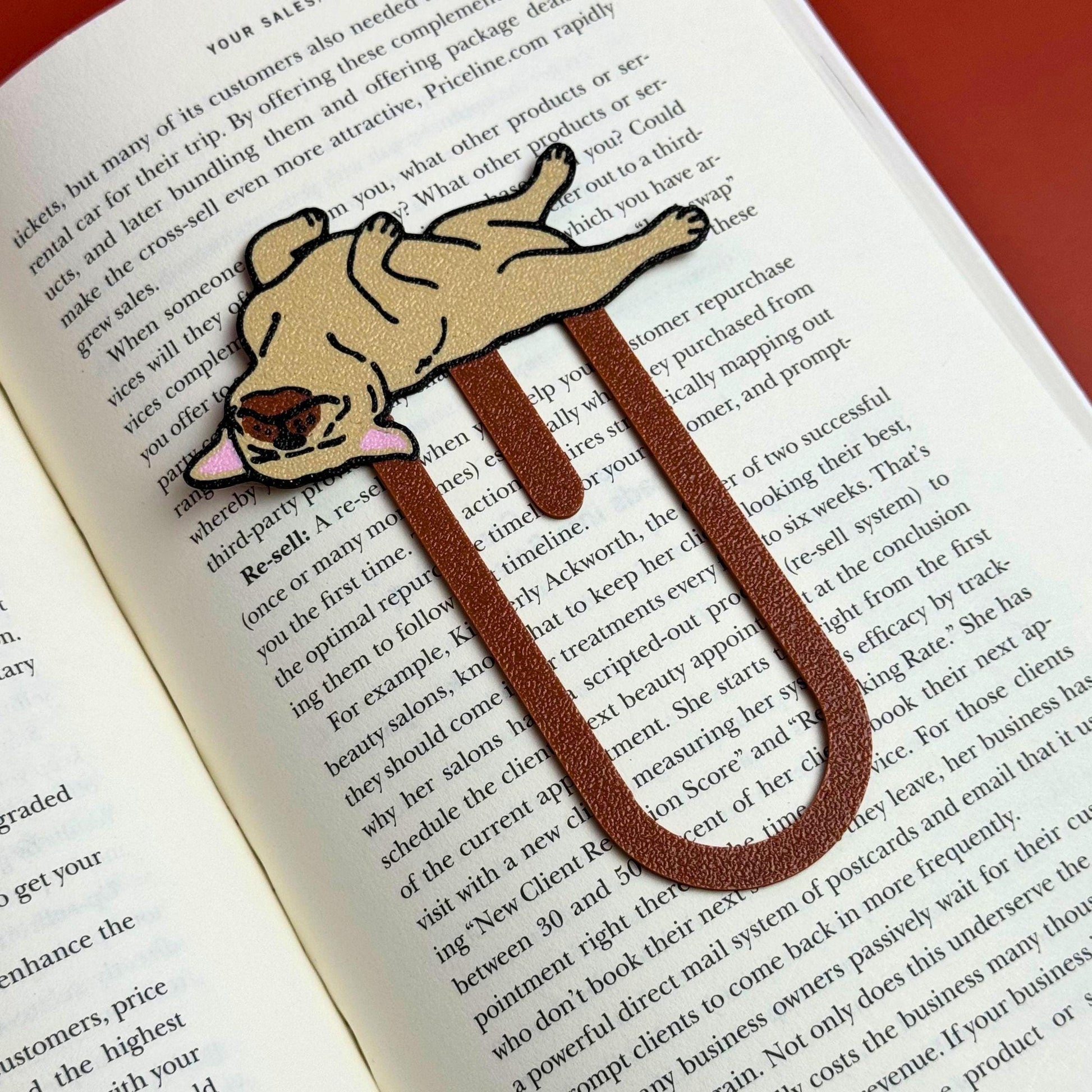 Dog Bookmark | Bulldog and Pug Reader Gift