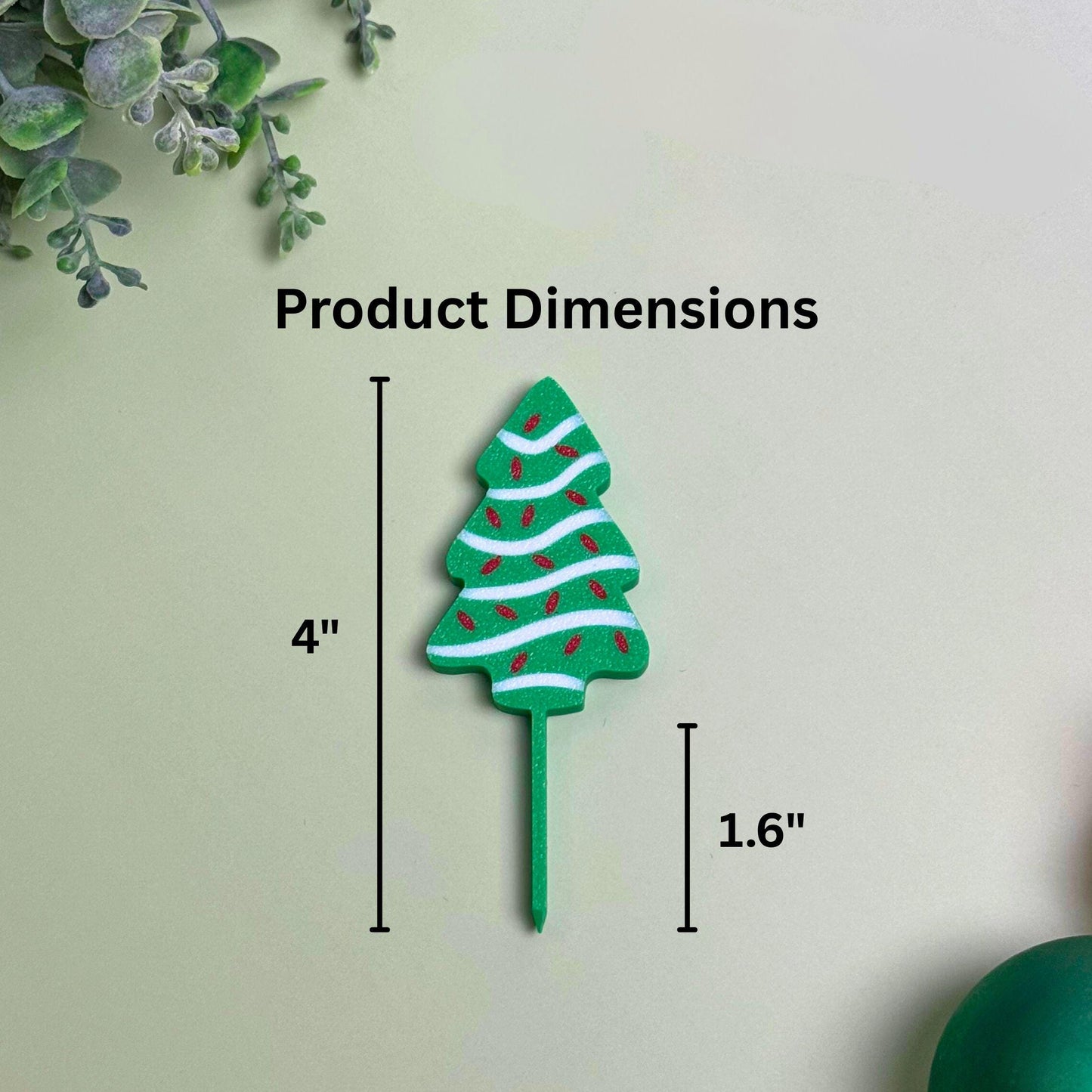 Christmas Tree Plant Stakes | Holiday Plant Decor