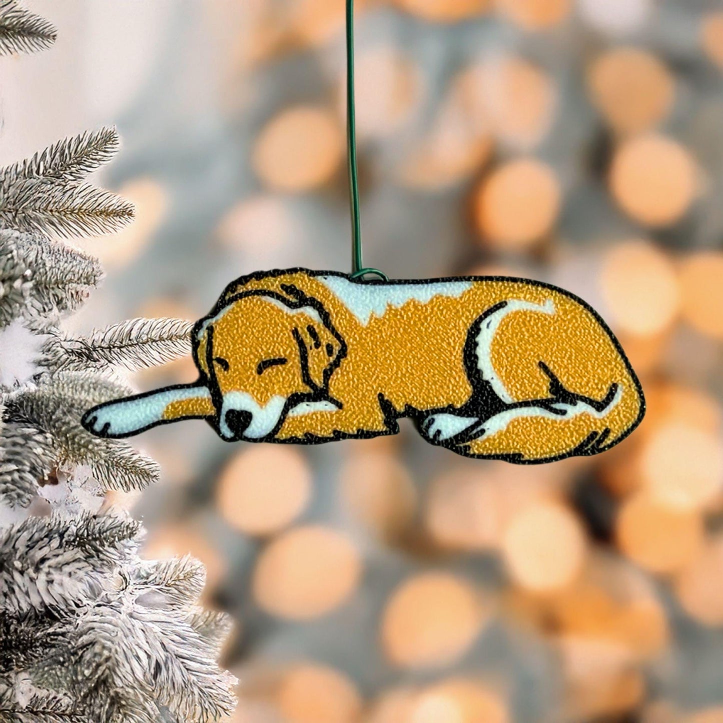 Golden Retriever Ornament | Labrador Dog Christmas Gift