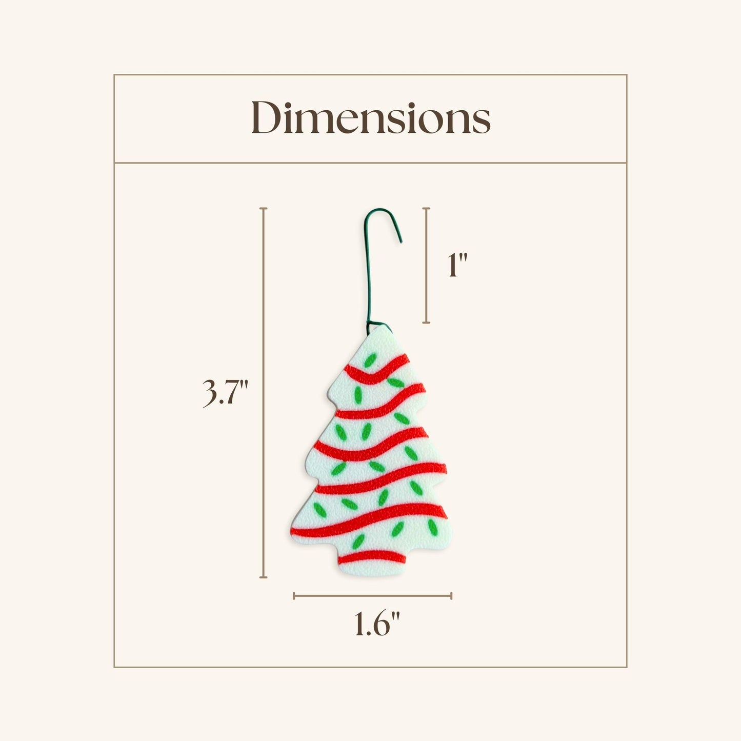 Christmas Tree Ornament | Retro Snack Holiday Decor