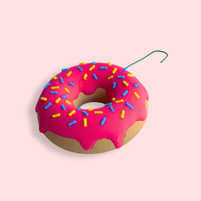 Pink Donut Ornament | Foodie Christmas Gift