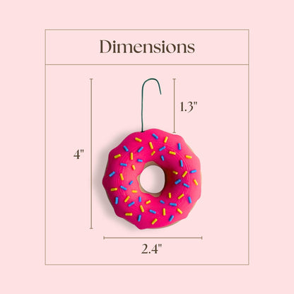 Pink Donut Ornament | Foodie Christmas Gift