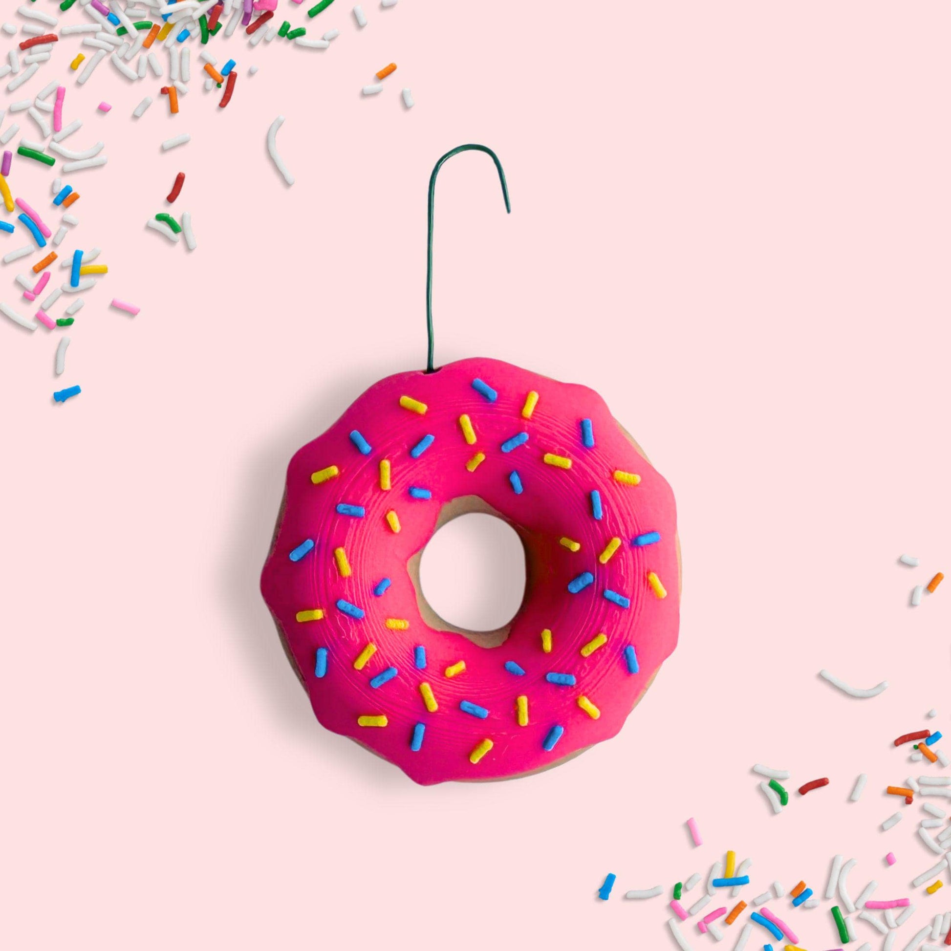 Pink Donut Ornament | Foodie Christmas Gift