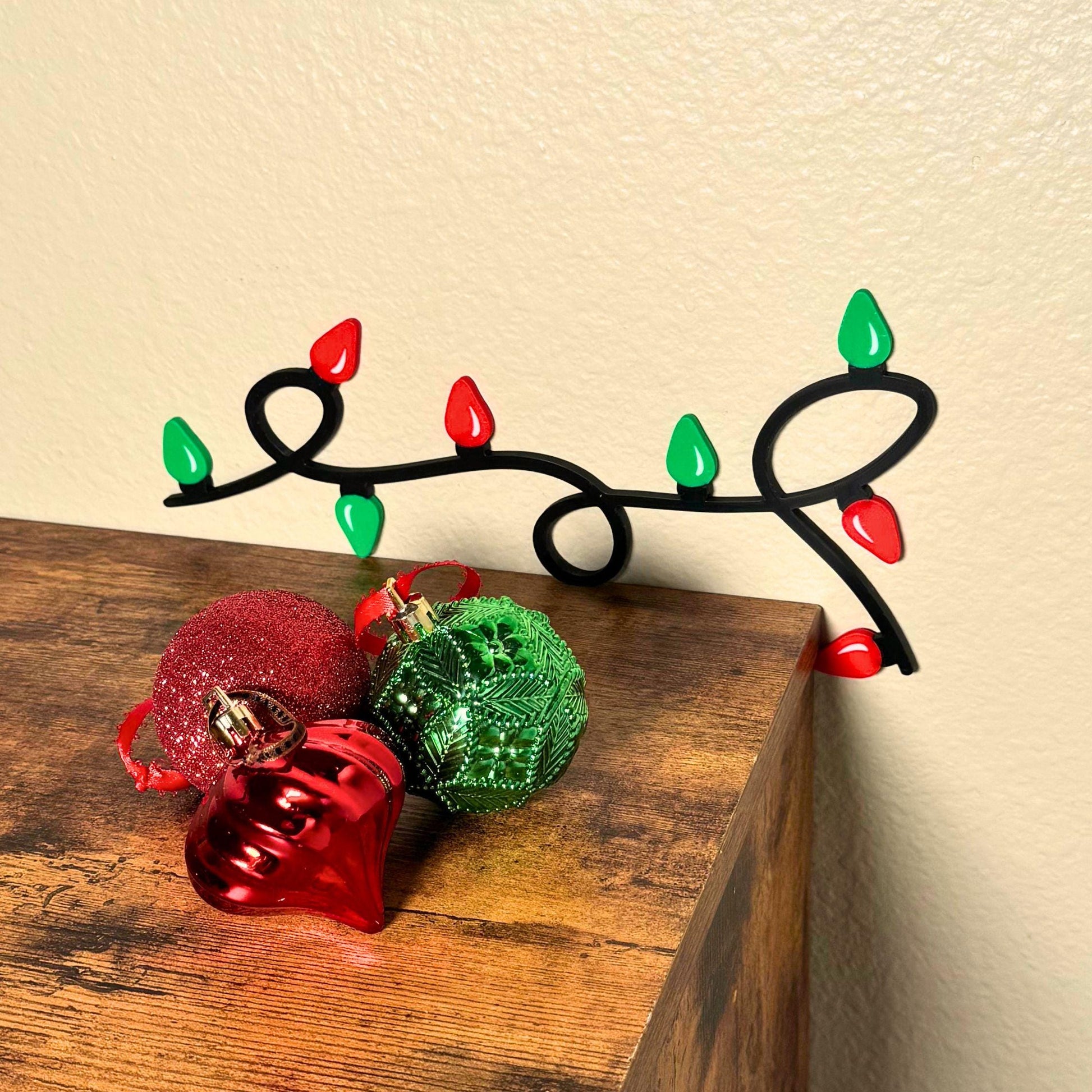 Christmas Lights Door Topper | Holiday Door Decor Gift