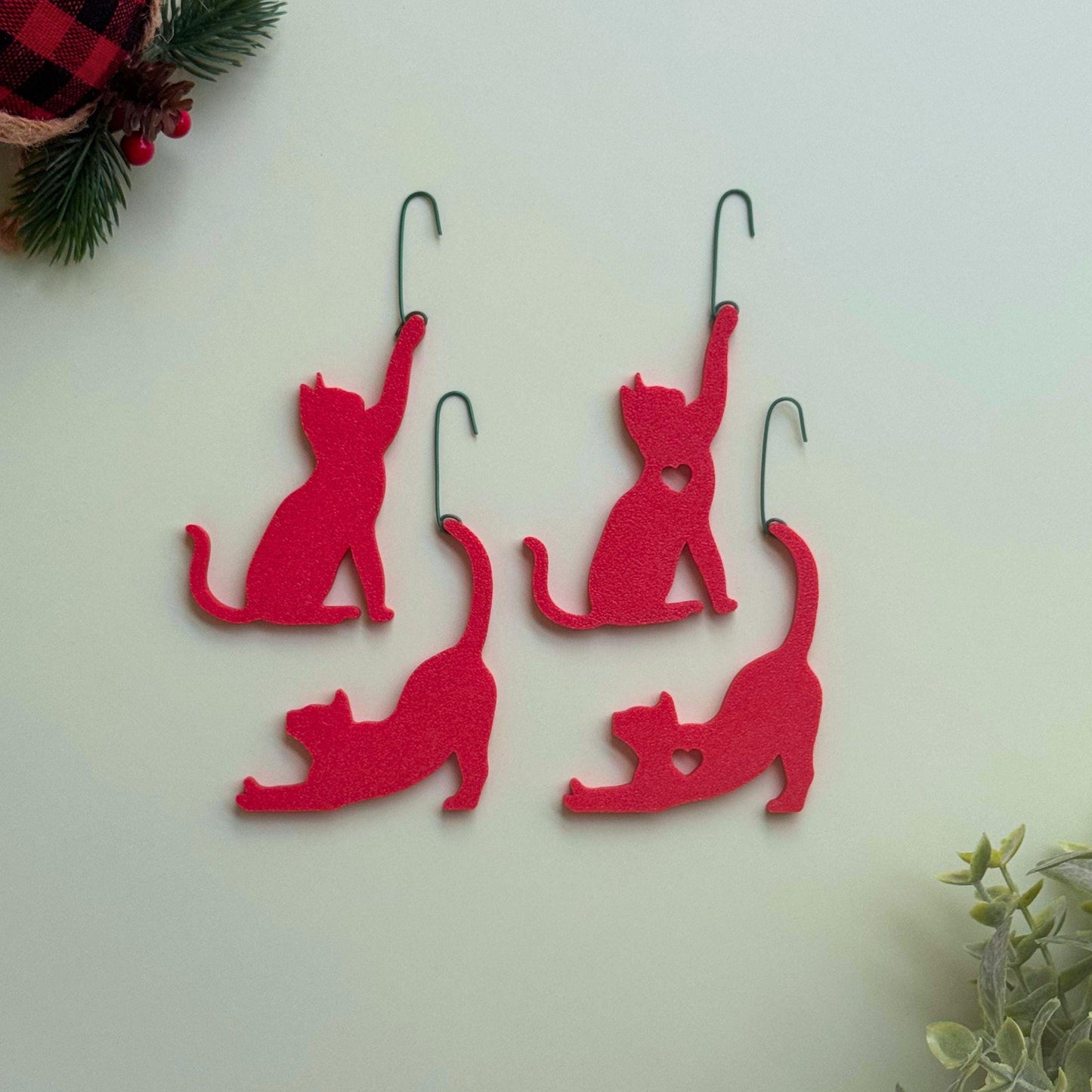 Cat Ornament Set | Christmas Tree Pet Parent Gift