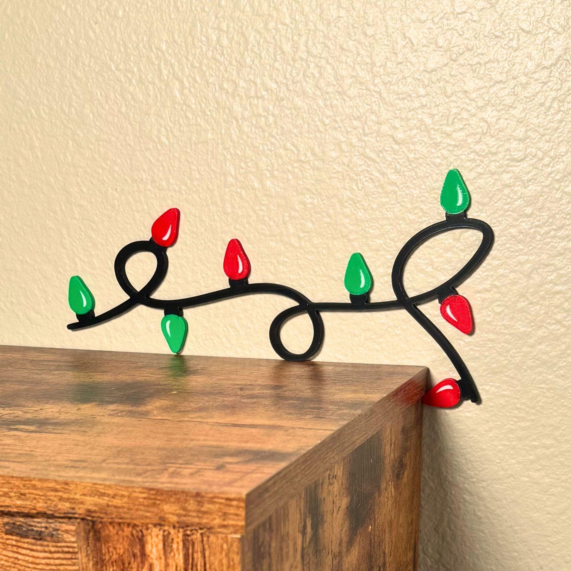Christmas Lights Door Topper | Holiday Door Decor Gift