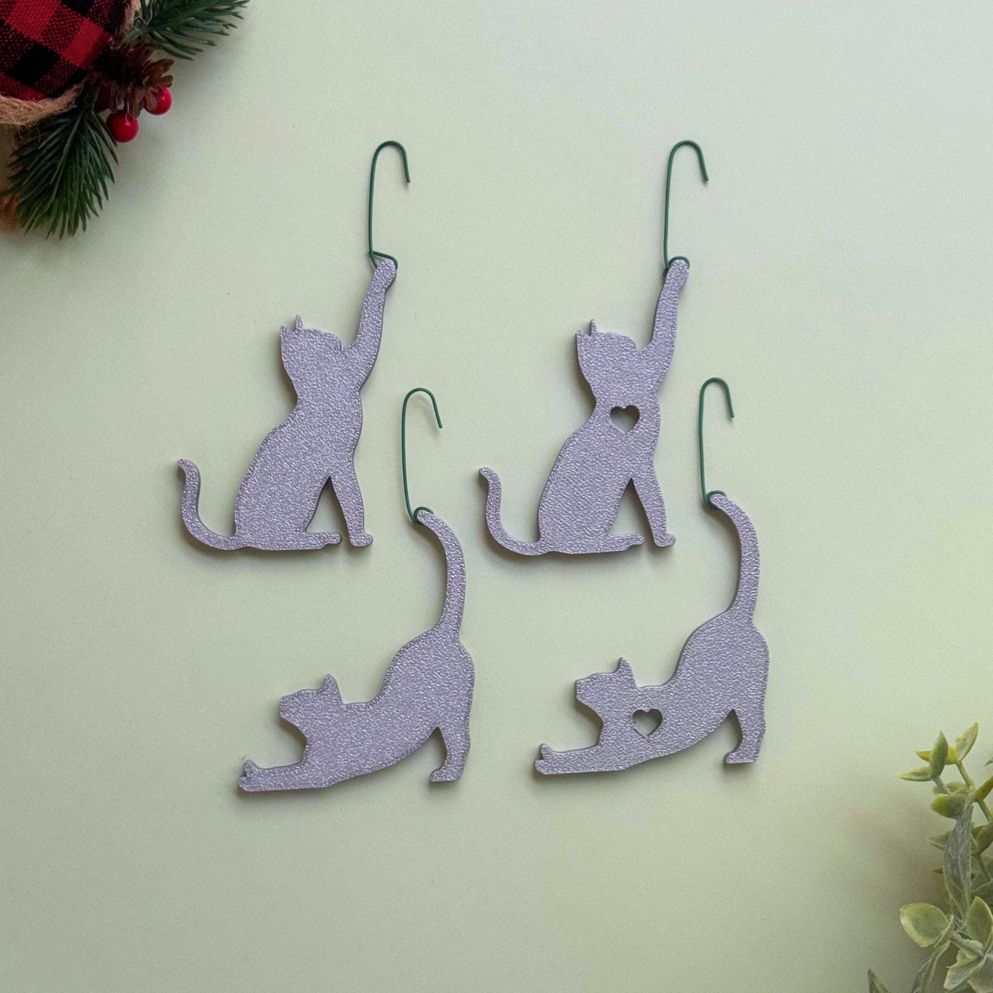 Cat Ornament Set | Christmas Tree Pet Parent Gift