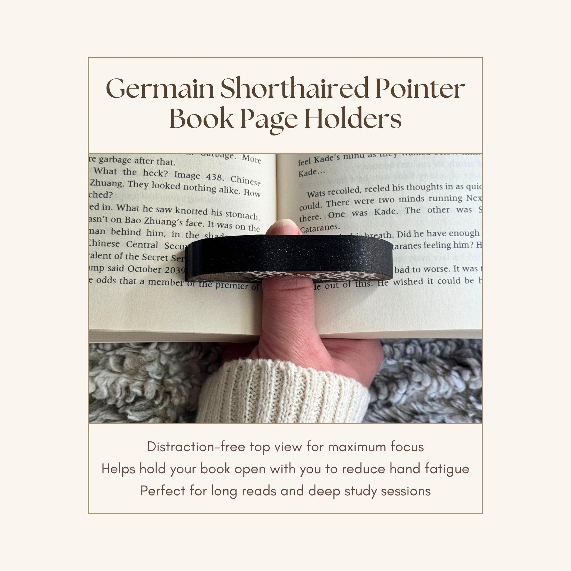 German Shorthaired Pointer Page Holder | Dog Reader Gift