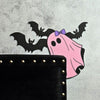Halloween Door Corner Sign | Ghost and Bat Decor