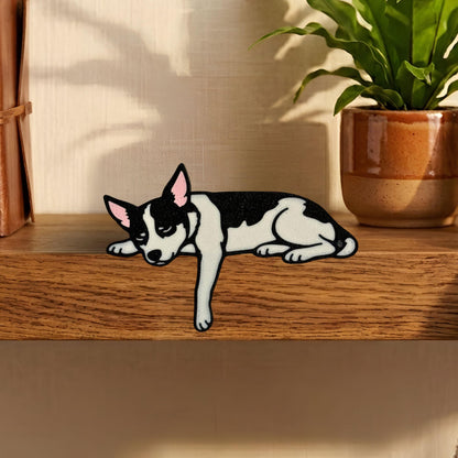 Rat Terrier Shelf Pet | Dog Parent Room Decor Gift