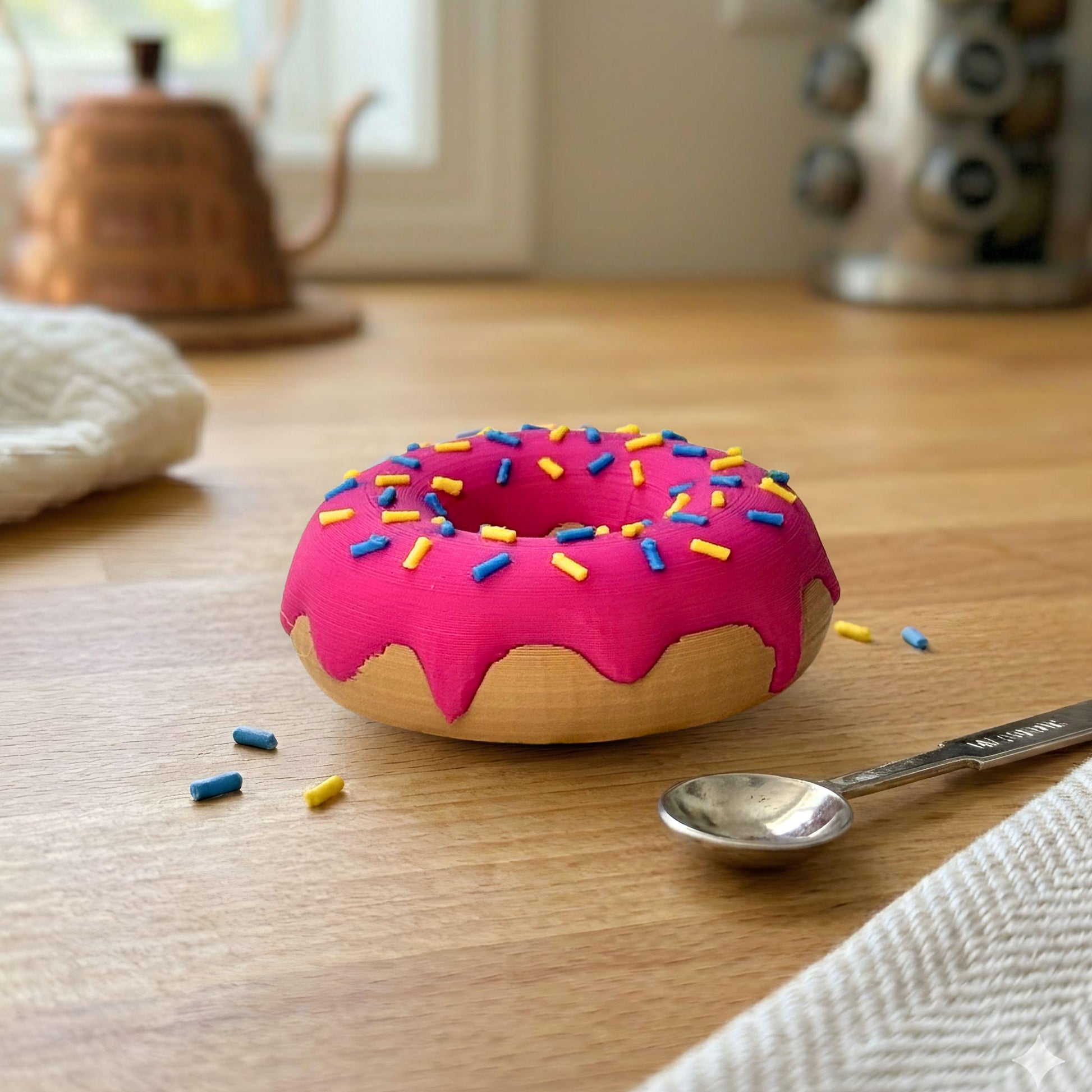 Pink Donut Fridge Magnet | Food Lover Kitchen Gift