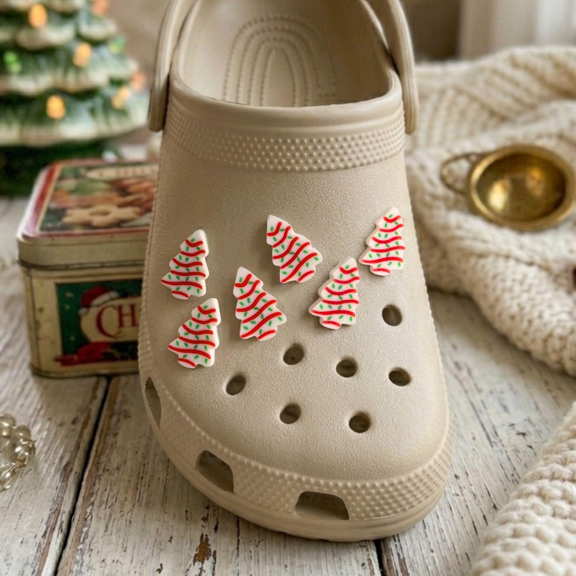 Christmas Tree Clog Charms | Holiday Shoe Gift Set