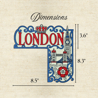 London Door Corner Decor | Travel Lover Gift