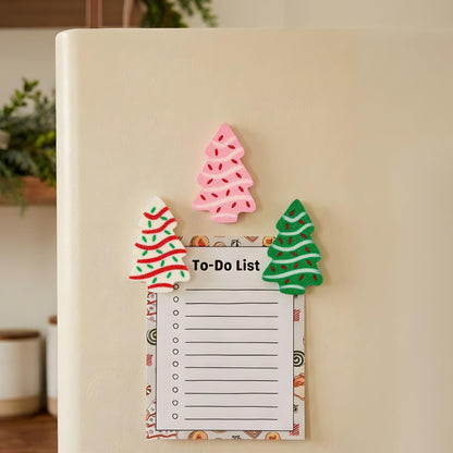 Christmas Tree Fridge Magnets | Holiday Kitchen Decor