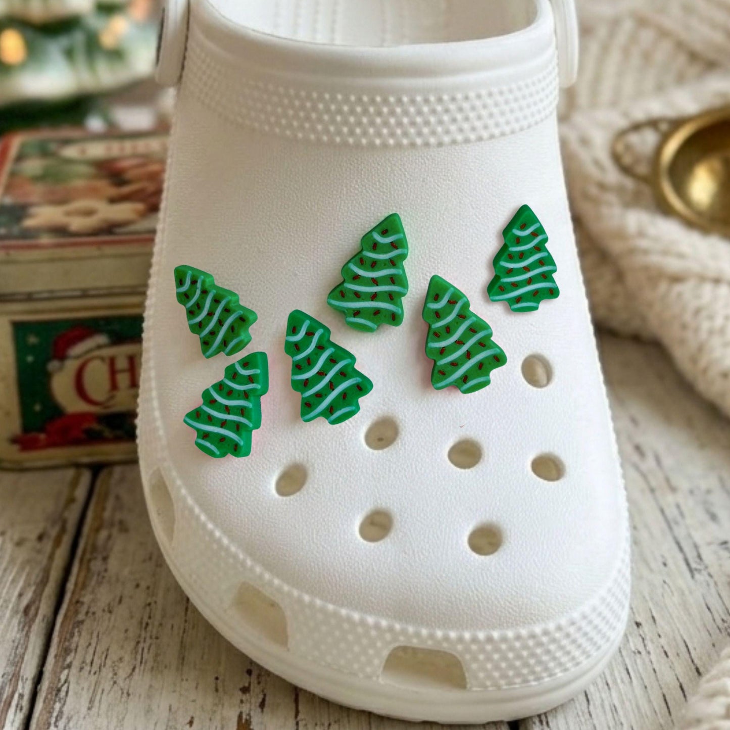 Christmas Tree Clog Charms | Holiday Shoe Gift Set