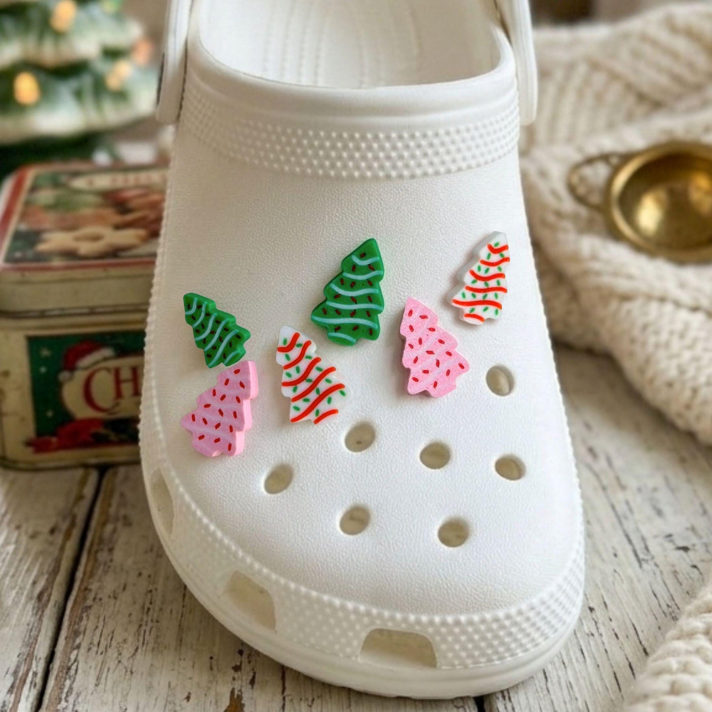 Christmas Tree Clog Charms | Holiday Shoe Gift Set