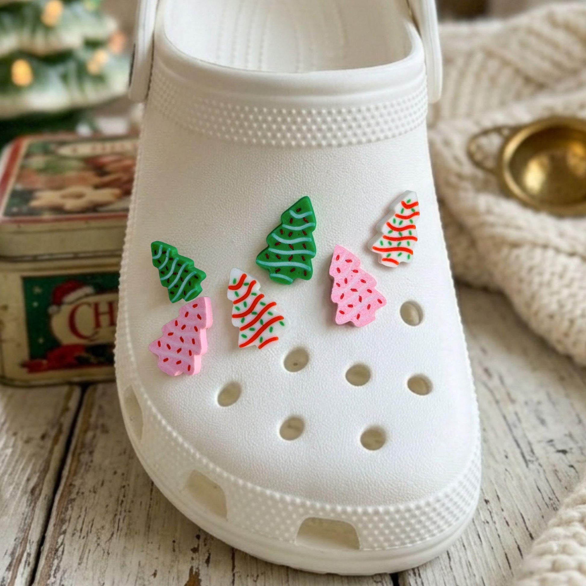 Christmas Tree Clog Charms | Holiday Shoe Gift Set