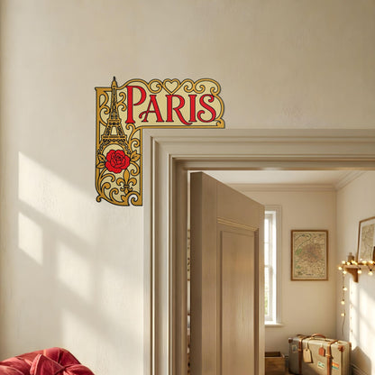 Paris Door Corner Decor | Eiffel Tower Traveler Gift