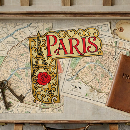 Paris Door Corner Decor | Eiffel Tower Traveler Gift