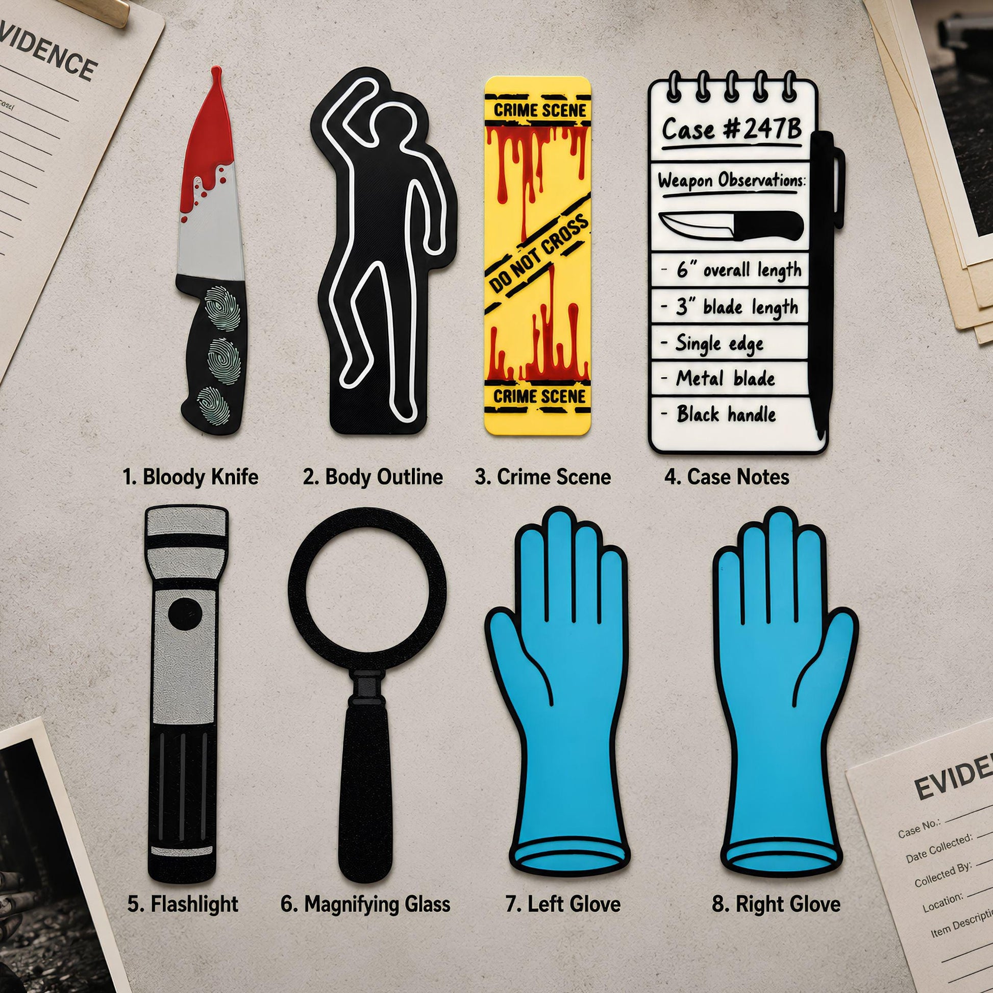 True Crime Bookmark Set | Magnetic Case Reader Gift