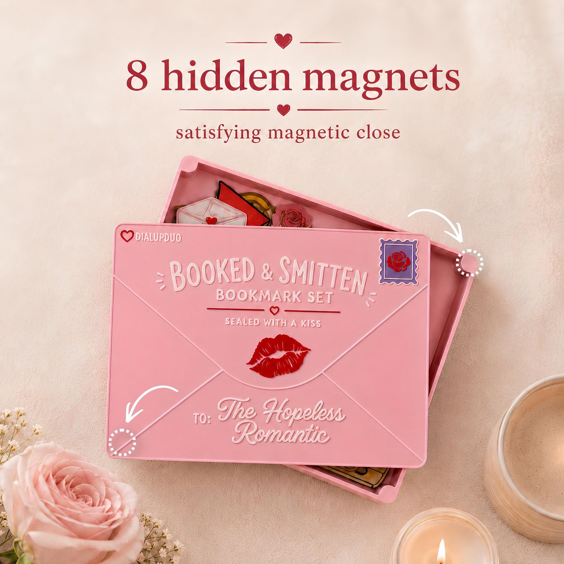 Romance Bookmark Set | Smitten Reader Gift