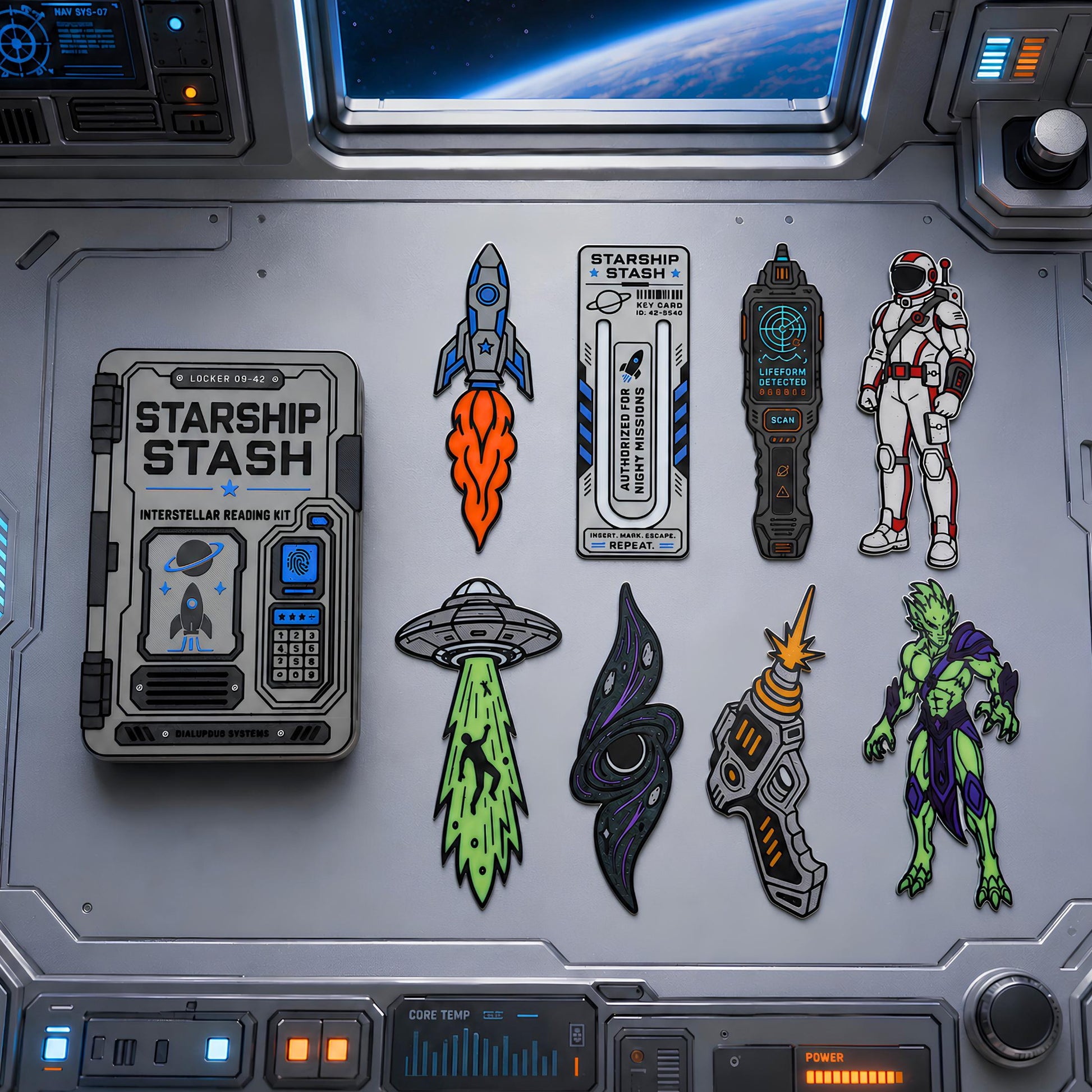 Sci Fi Bookmark Set | Space Reader Gift Set