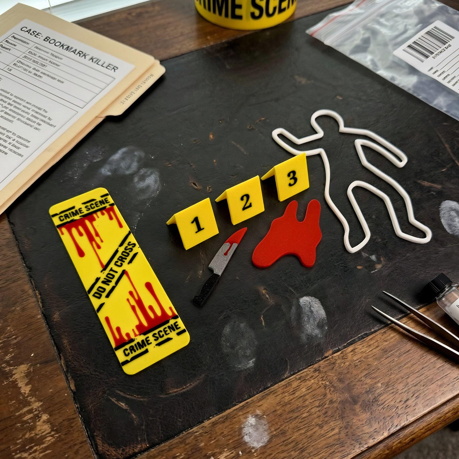 True Crime Bookmark Set | Murder Mystery Reader Gift